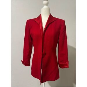 Christian Dior Red vintage wool blazer Suit coat 6